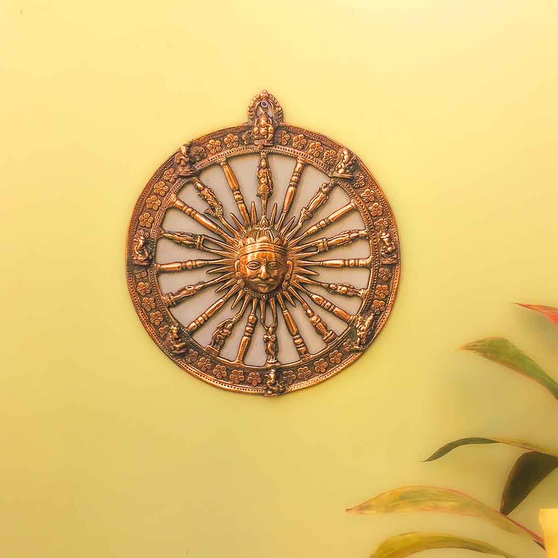 Sun Wall Hanging | Dashavatara Wall Showpiece - 15 Inch - ApkaMart