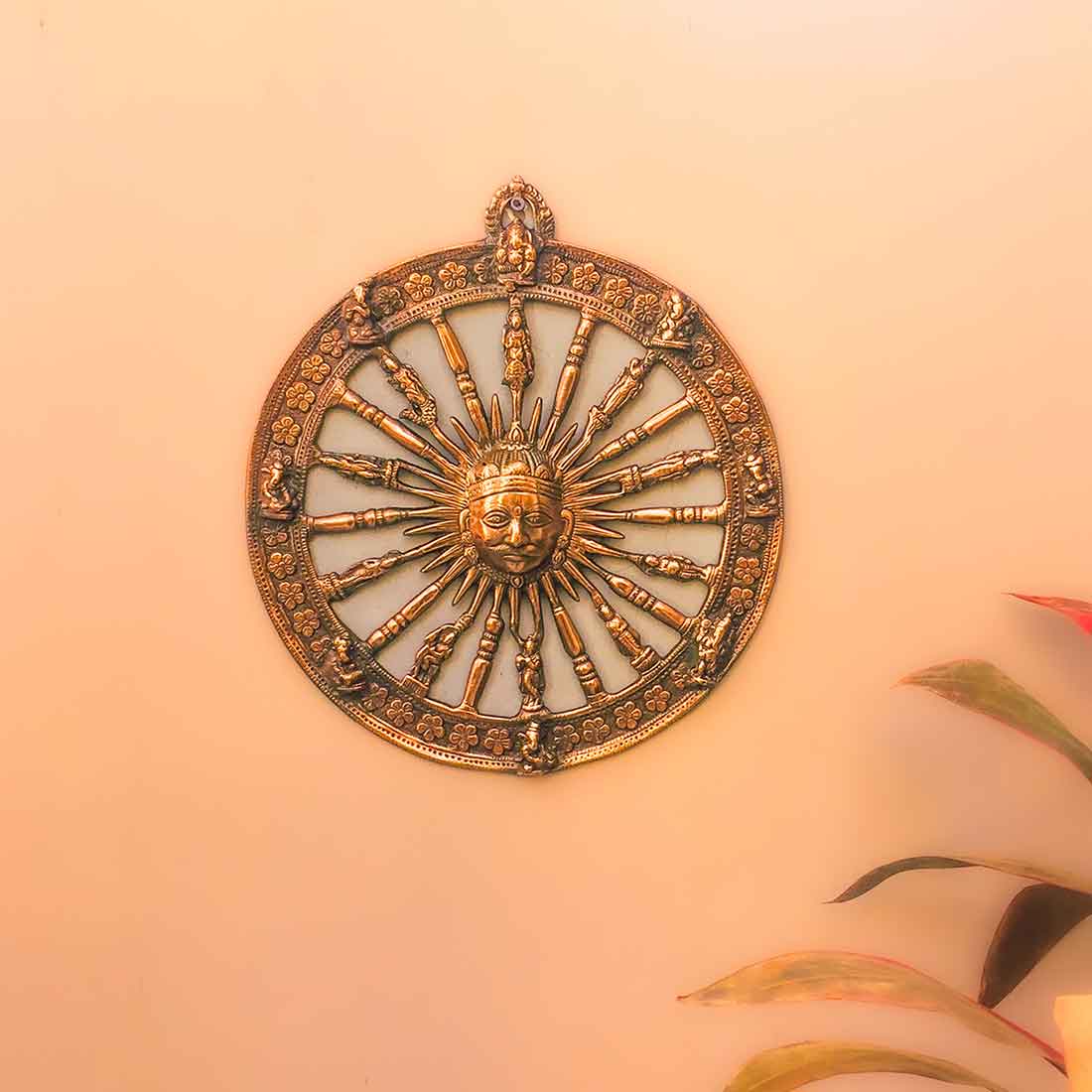 Sun Wall Hanging | Dashavatara Wall Showpiece - 15 Inch - ApkaMart