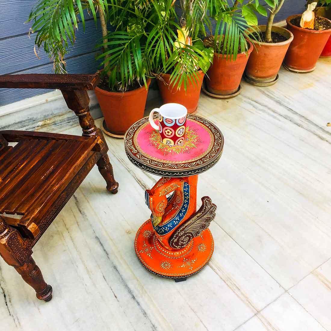 Designer Coffee Table | Side Table for Interiors Décor - 20 Inch - ApkaMart