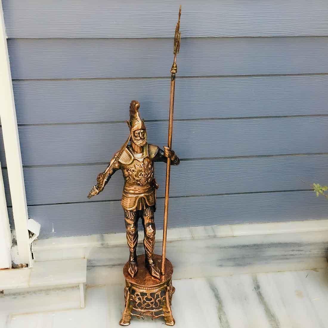 Soldier Figurine - Antique Showpiece - For Table Decor & Gifts - 35 Inch - ApkaMart