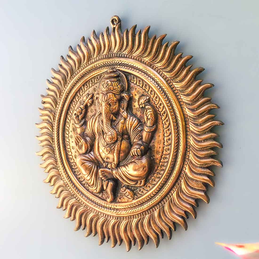 Ganesh Wall Hanging - Sun Design - 16 Inch - ApkaMart