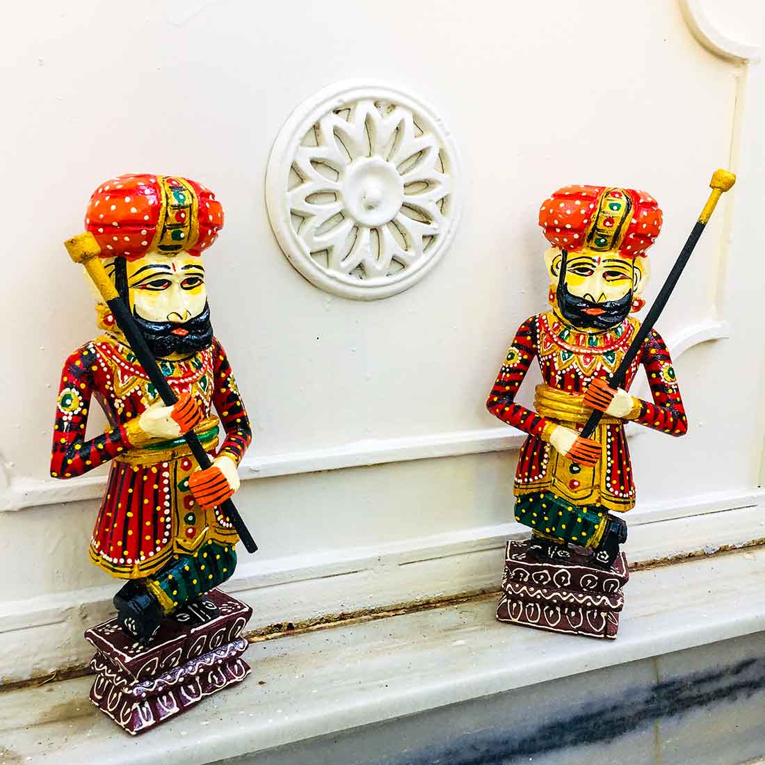 Darbaan Set - Human Figurine - Unique Showpiece for Living Room - 12 Inch - ApkaMart