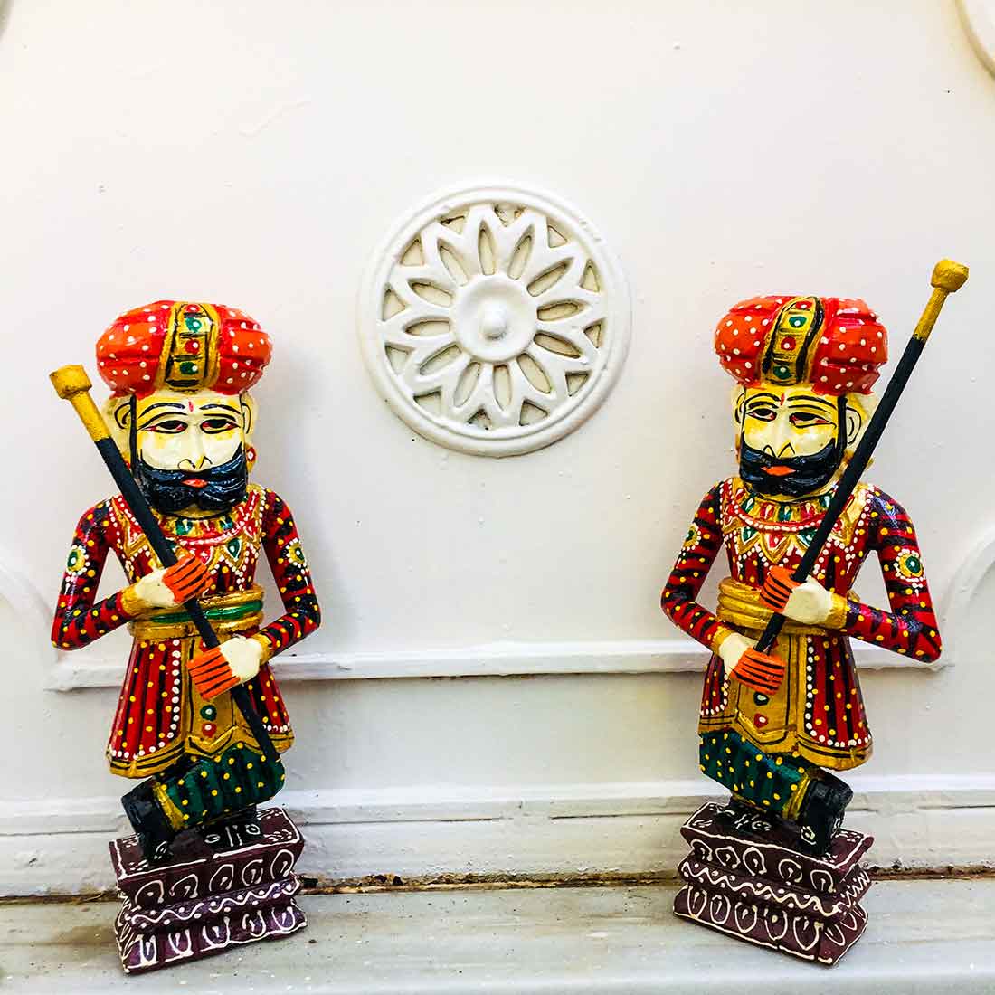 Darbaan Set - Human Figurine - Unique Showpiece for Living Room - 12 Inch - ApkaMart