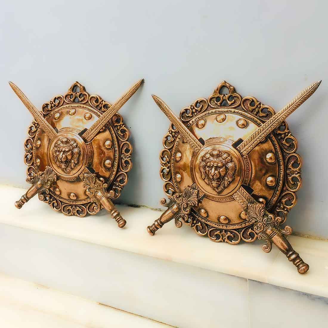 Dhal Talwar Set- Lion Design - 12 Inch - ApkaMart