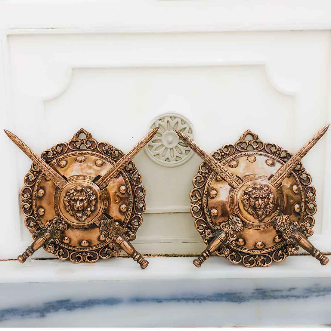 Dhal Talwar Set- Lion Design - 12 Inch - ApkaMart