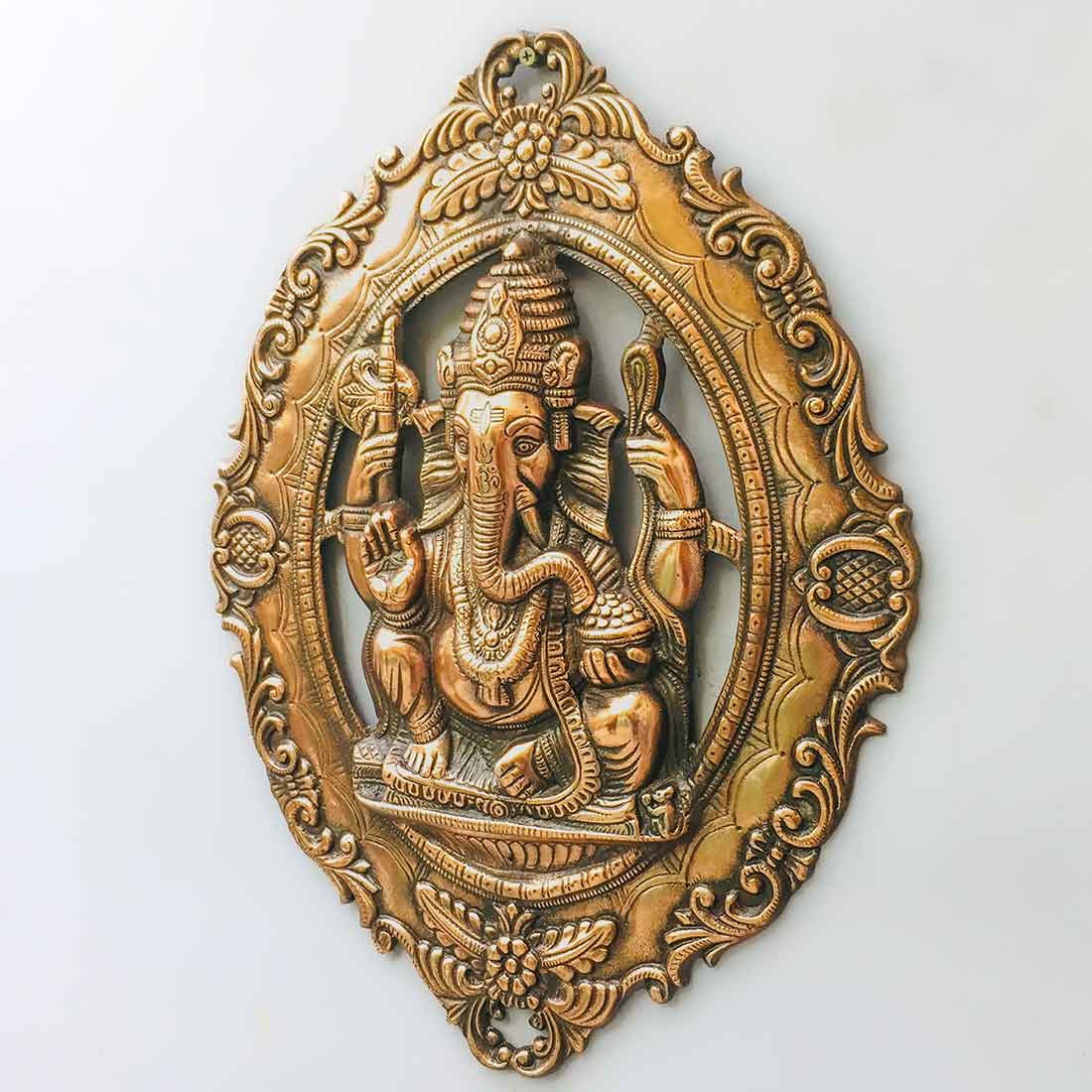 Ganpati Wall Art - For Pooja, Mandir & Home Decor - 20 Inch - ApkaMart