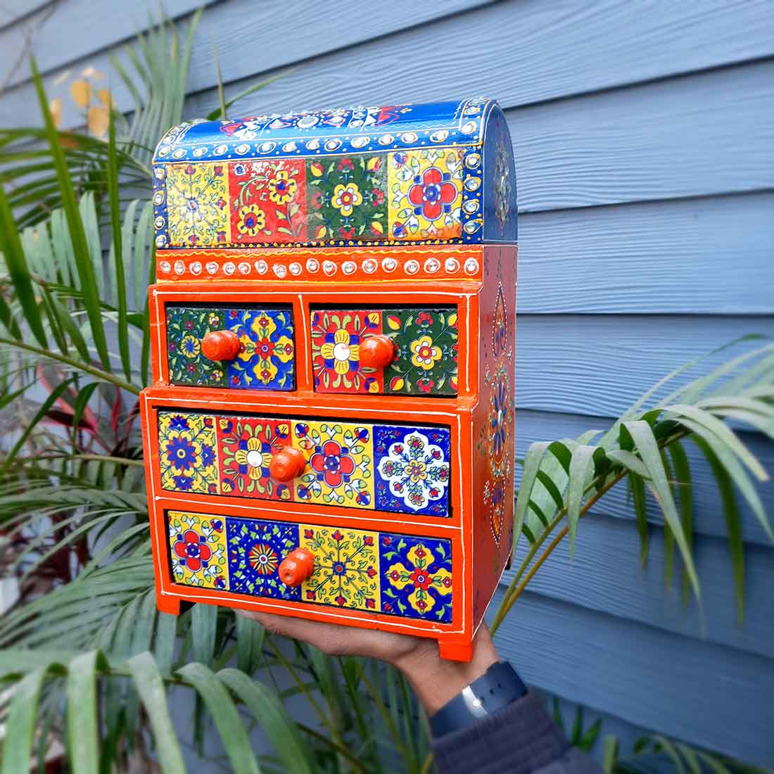 Jewelry Box Wooden | Jewellery Organizer | Multipurpose Storage Box - for Home Decor & Gifts - 13 Inch