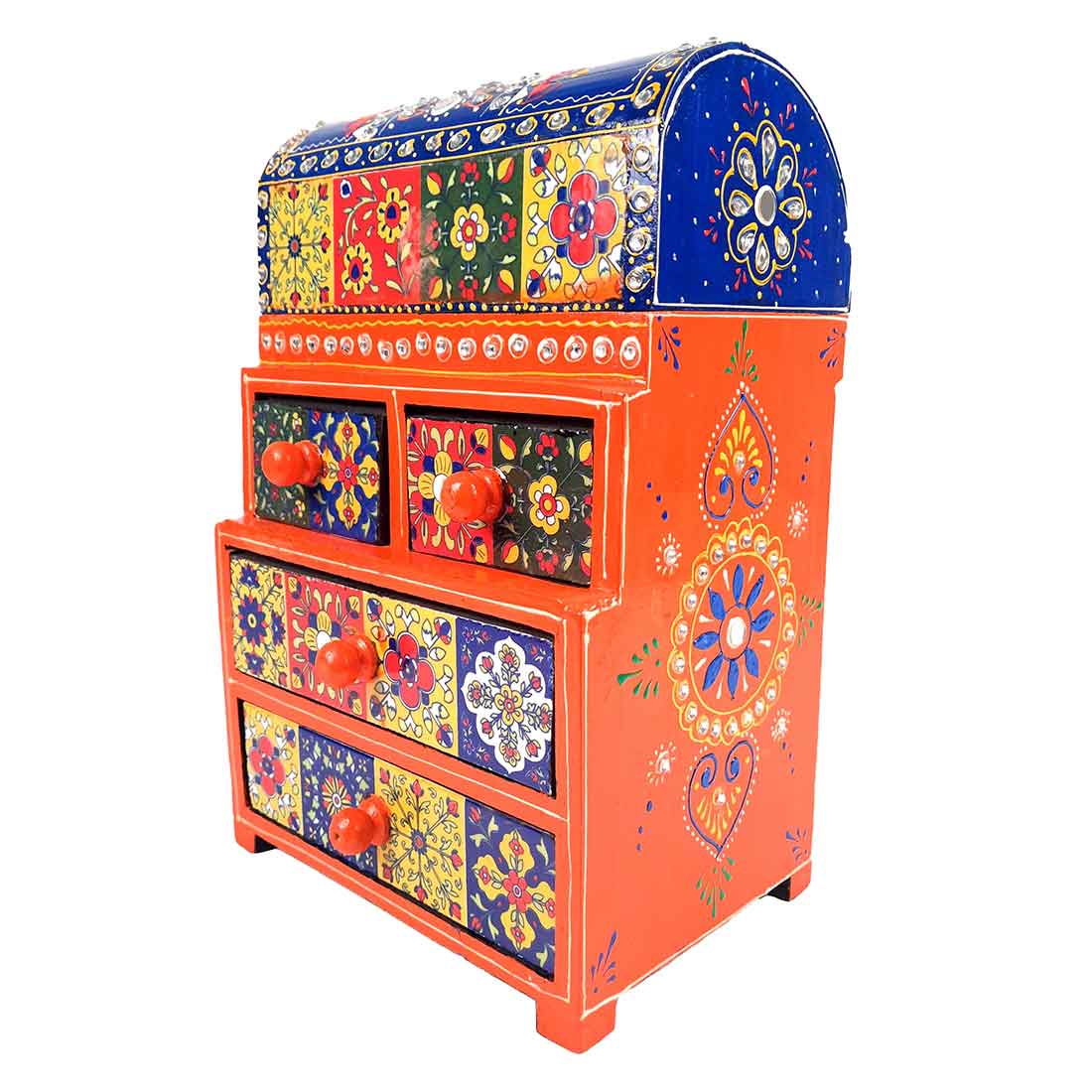 Jewelry Box Wooden | Jewellery Organizer | Multipurpose Storage Box - for Home Decor & Gifts - 13 Inch