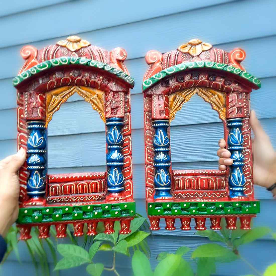 Wooden Frame Jharokha- Apkamart #style_Pack of 2