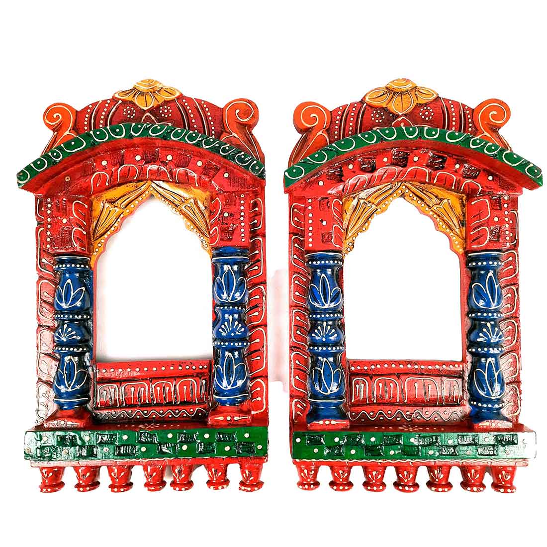 Wooden Frame Jharokha- Apkamart #style_Pack of 2