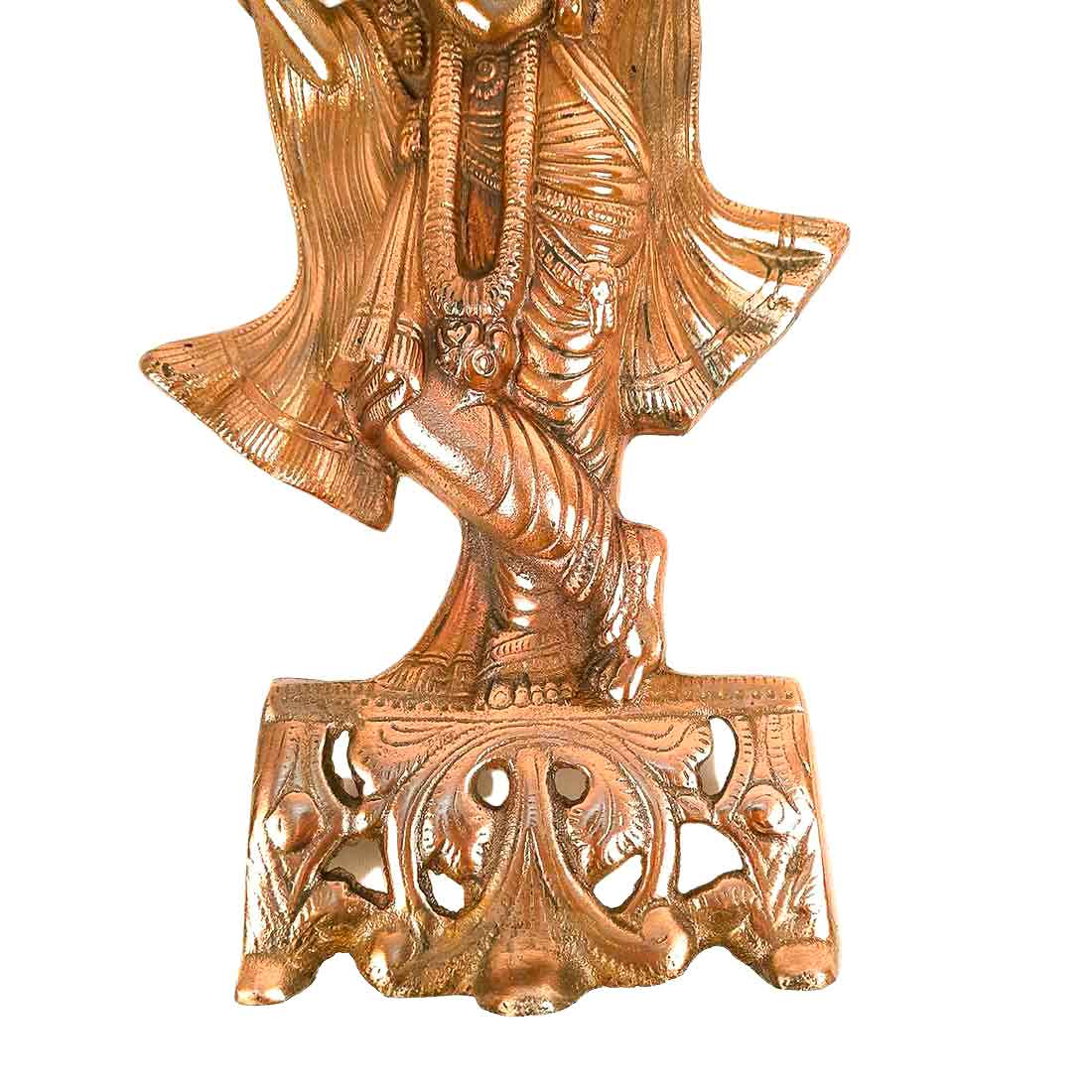 Krishna Idol Wall Hanging | Shri Krishna Playing Flute Wall Statue Murti | Lord Krishna Wall Decor Art - for Home, Living Room, Office, Puja , Entrance Decoration & Gift - 16 Inch