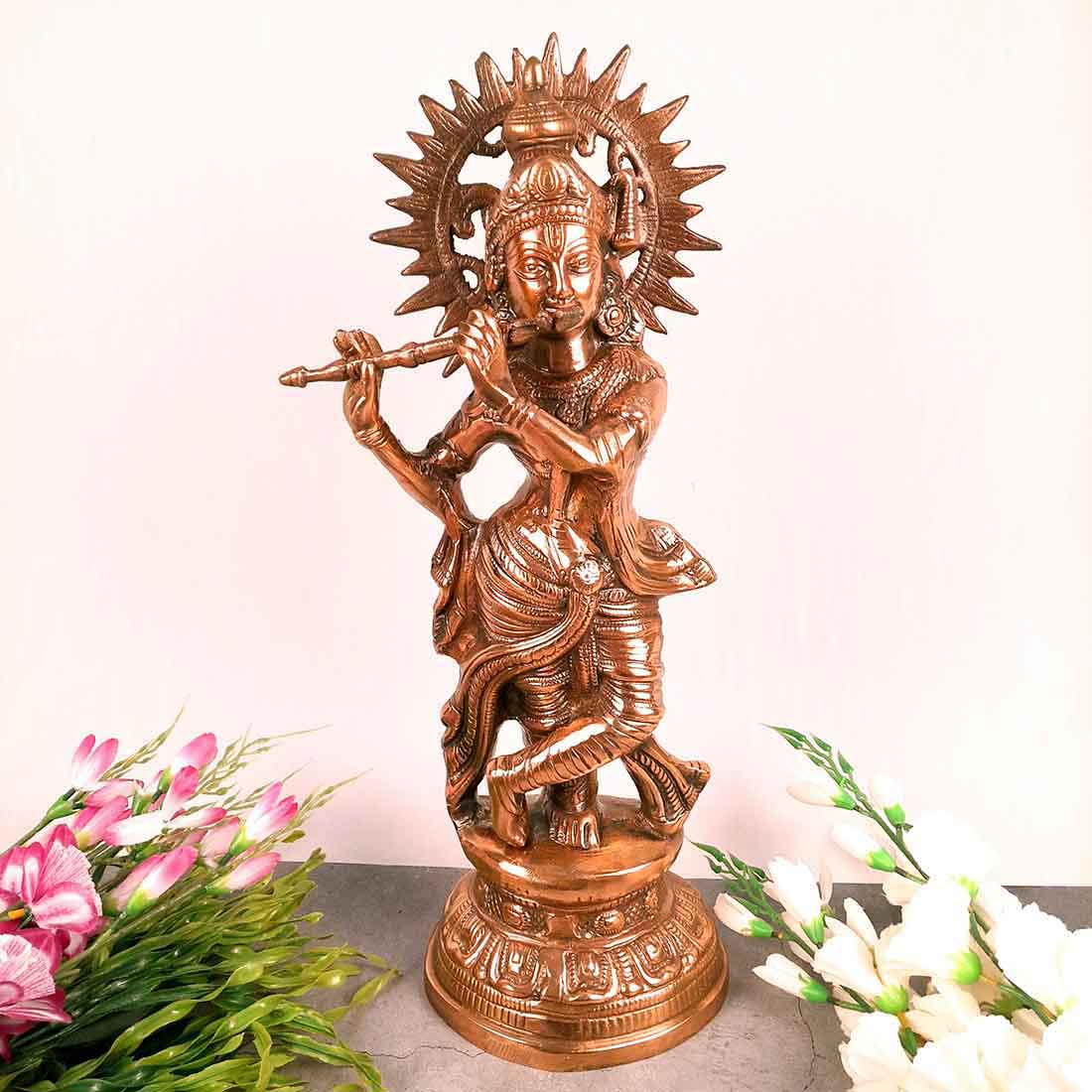 Lord Krishna Statue - for Spiritual Decor and Gifts - 22 Inch - Apkamart