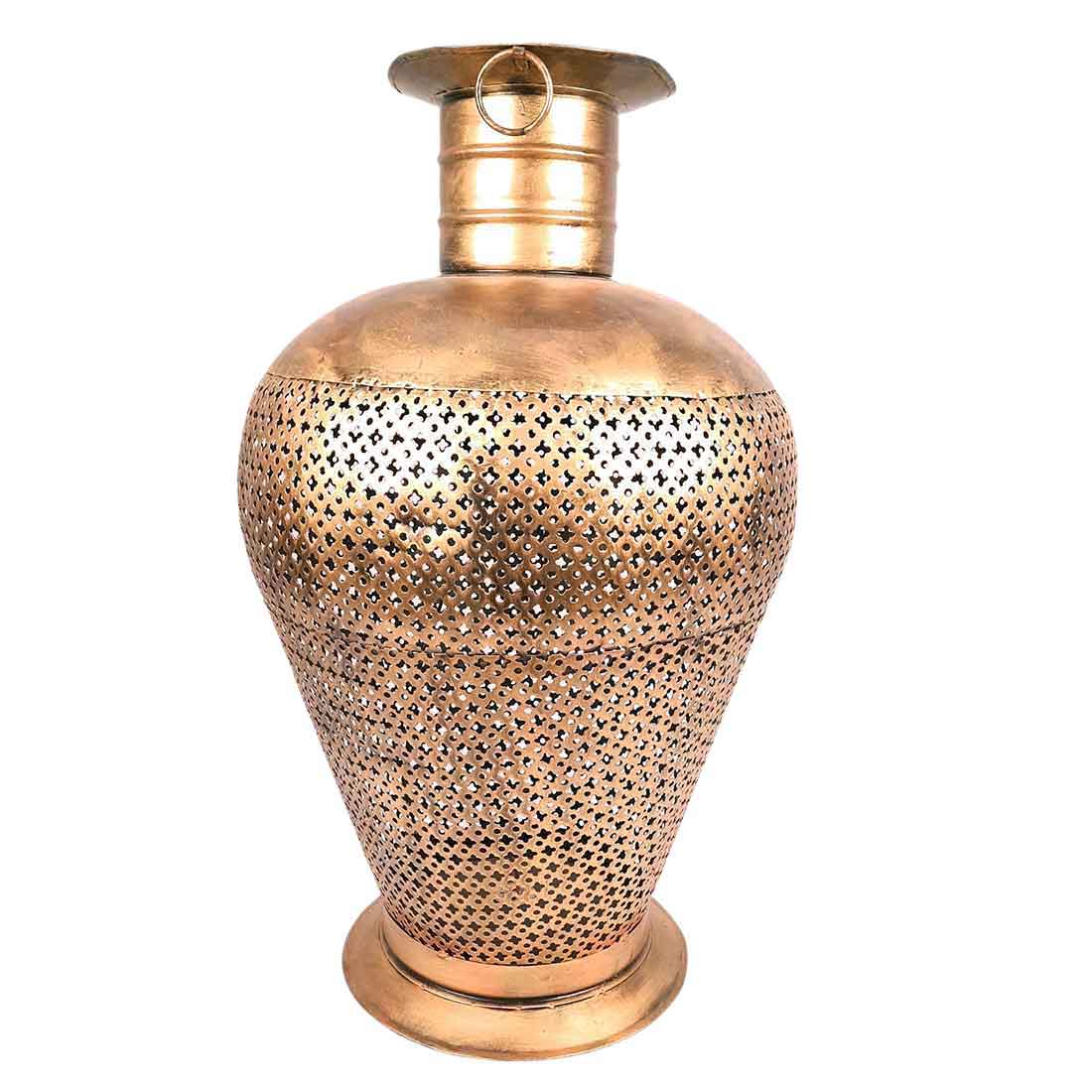 Vintage Vase with LED Lights - Antique Showpiece - For Table Decor & Gifts - 26 Inch