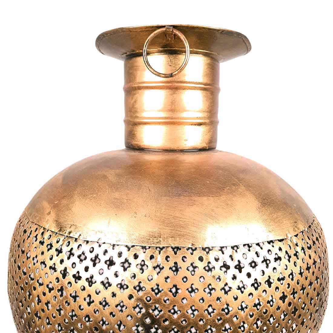 Vintage Vase with LED Lights - Antique Showpiece - For Table Decor & Gifts - 26 Inch