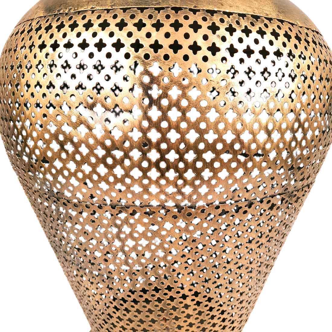 Vintage Vase with LED Lights - Antique Showpiece - For Table Decor & Gifts - 26 Inch