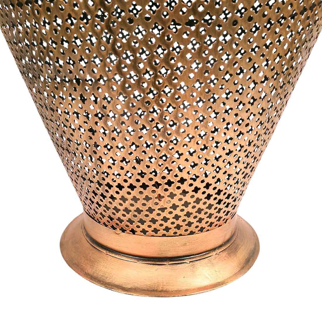 Vintage Vase with LED Lights - Antique Showpiece - For Table Decor & Gifts - 26 Inch