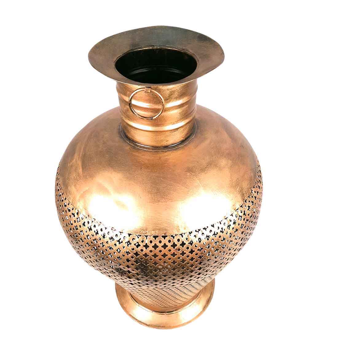 Vintage Vase with LED Lights - Antique Showpiece - For Table Decor & Gifts - 26 Inch