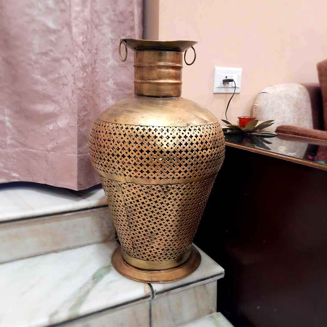 Vase with LED Lights | LED Lamp Showpiece - for Living Room & Gifts - 23 Inch