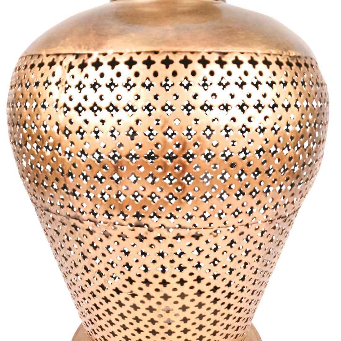 Vase With LED Lights | Flower Pot Cum Lamp | Vintage Vases - for Home, Living Room, Bedroom, Corner Decor & Gifts - 20 Inch