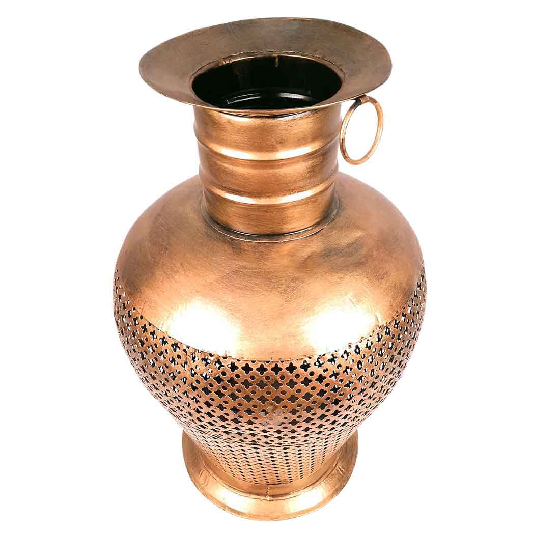 Vase With LED Lights | Flower Pot Cum Lamp | Vintage Vases - for Home, Living Room, Bedroom, Corner Decor & Gifts - 20 Inch