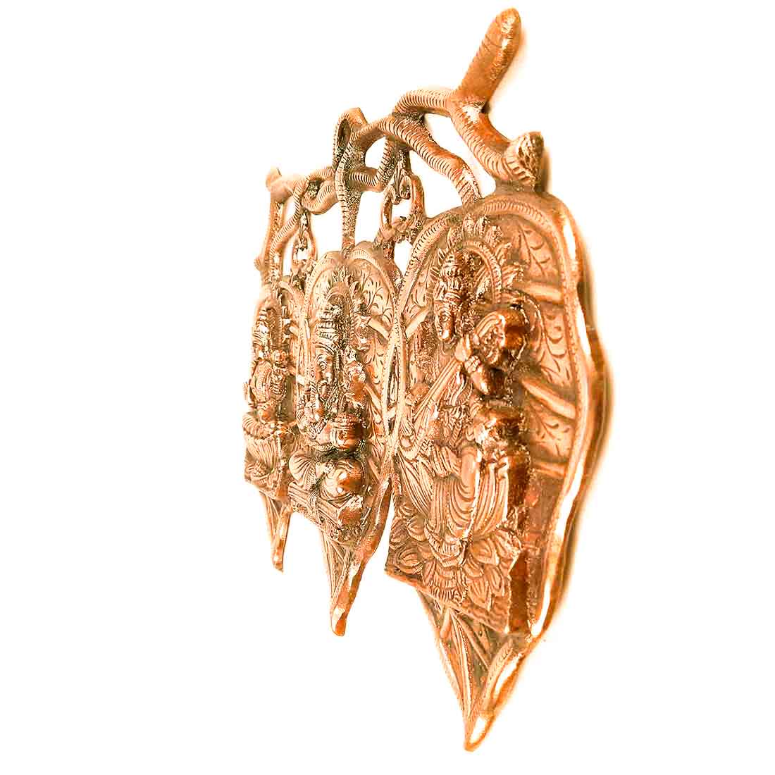 Lord Ganesh and Goddess Laxmi & Saraswati Wall Hanging - For Pooja, Home, Office & Gifts-18 Inch