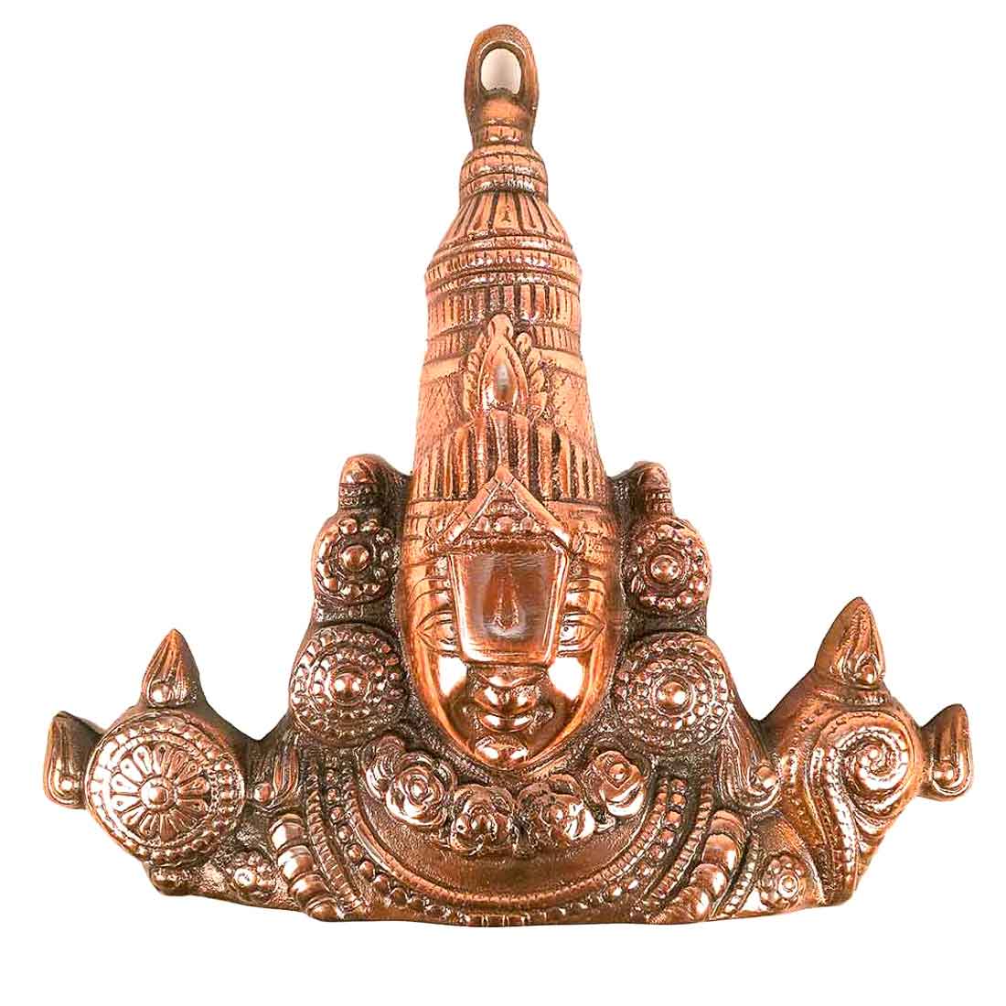Sri Balaji Wall Hanging Idol | Venkateswara Swami Wall Statue | Tirupati Balaji Wall Hanging Murti | Religious & Spiritual Sculpture - for Gift, Home, Living Room, Office, Puja Room Decoration   - 12 Inch