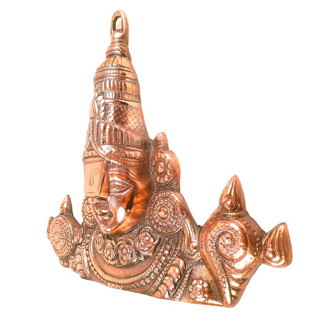Sri Balaji Wall Hanging Idol | Venkateswara Swami Wall Statue | Tirupati Balaji Wall Hanging Murti | Religious & Spiritual Sculpture - for Gift, Home, Living Room, Office, Puja Room Decoration - 12 Inch