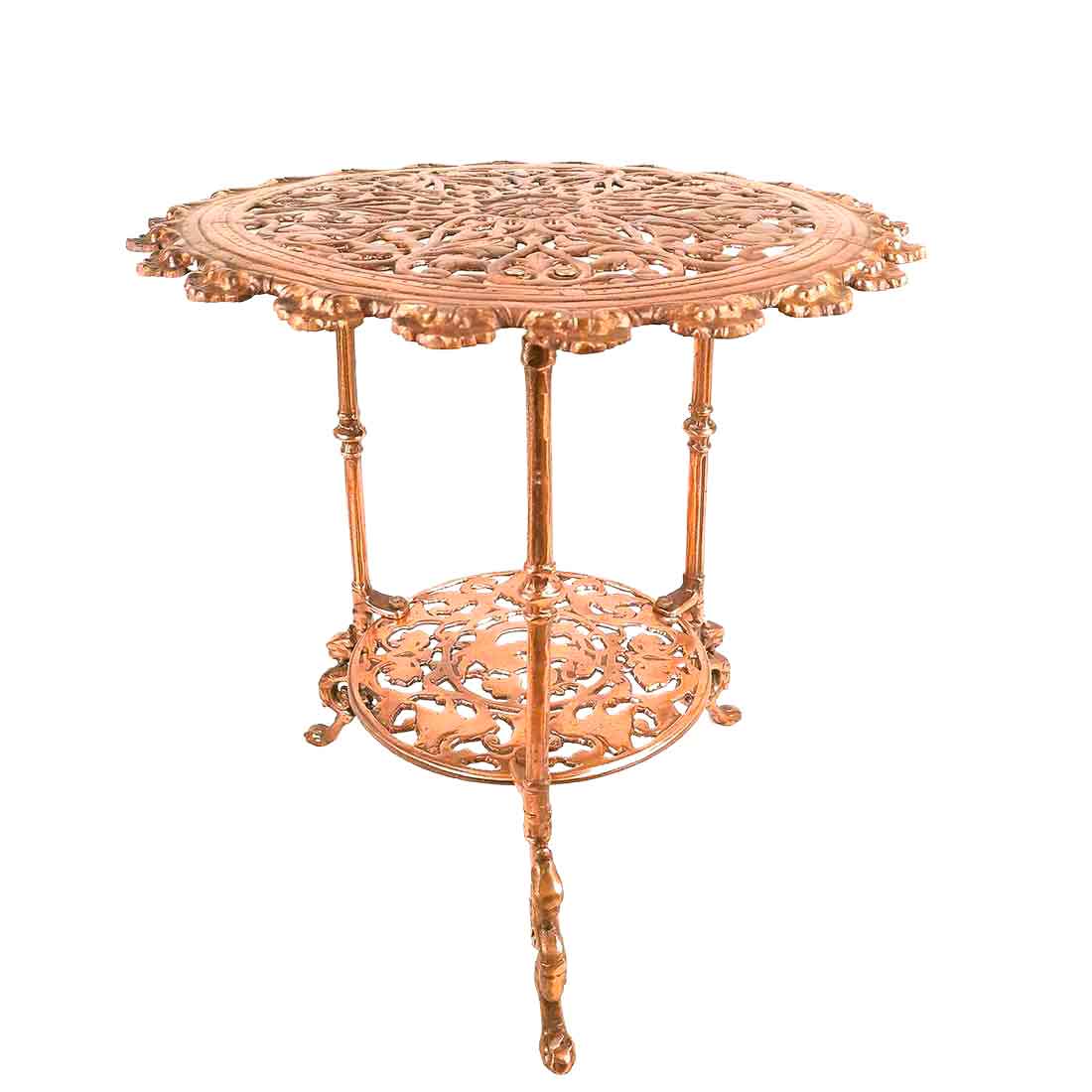 Side Table | End Table In Metal | Coffee Tables - for Living Room, Bedside, Sofa Side Stool, Corners, Home Decor & Gifts | Vintage Center Table - 17 Inch