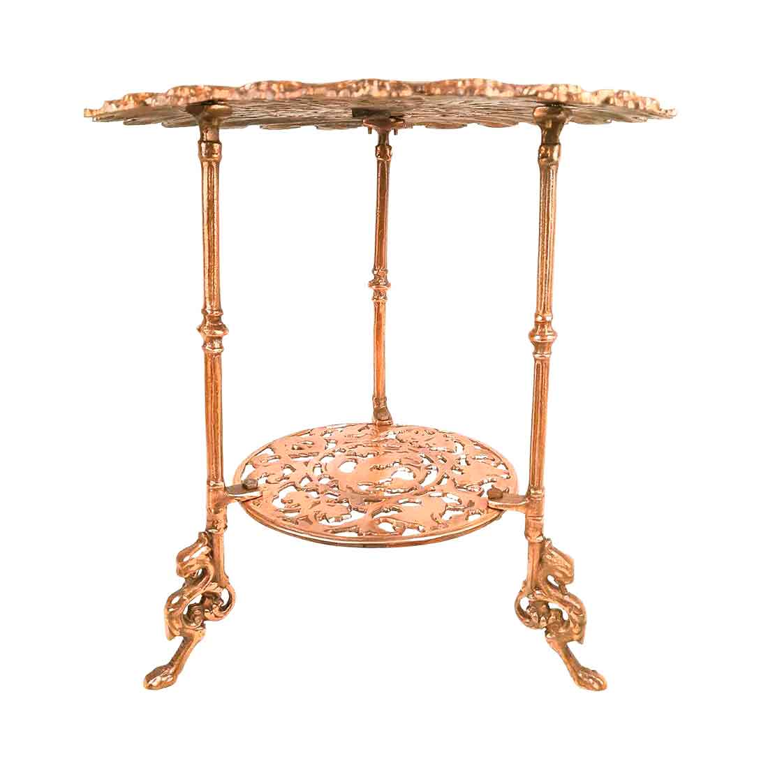 Side Table | End Table In Metal | Coffee Tables - for Living Room, Bedside, Sofa Side Stool, Corners, Home Decor & Gifts | Vintage Center Table - 17 Inch