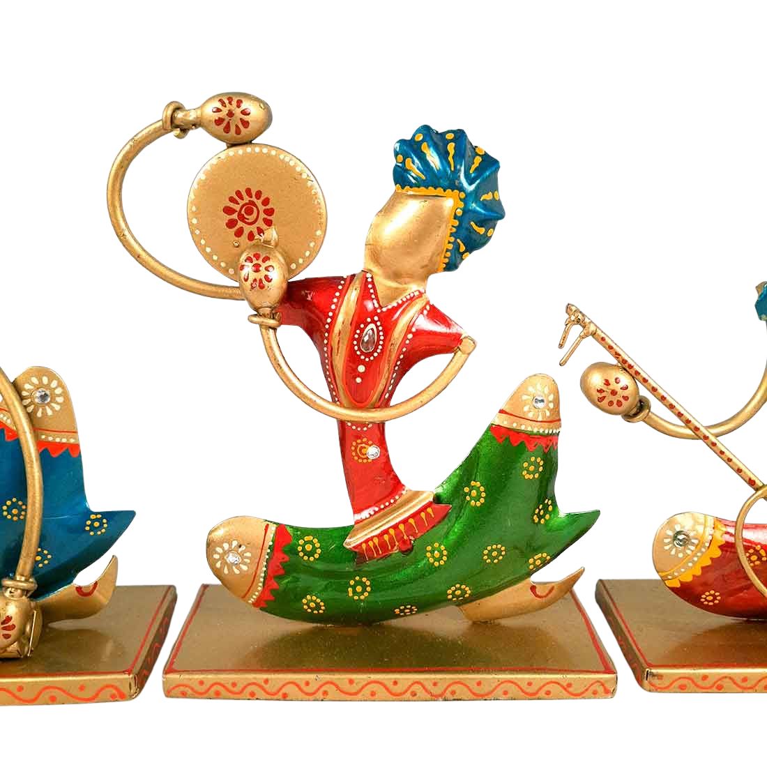 Rajasthani Musician Showpiece Set | Figurines with Luxurious Finish & Elegant Stone Work - for Home, Bedroom, Living Room, Office, Table Decor & Gifts - Apkamart #Style_Design 2
