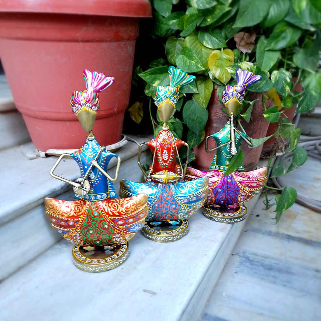 Rajasthani Musician Showpiece- Apkamart #size_9 Inch