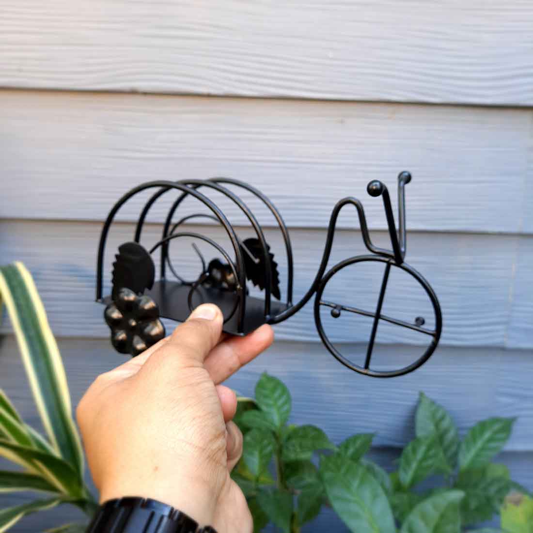 Napkin Holder Caddy | Tissue Paper Stand & Holders | Metal Tissue Dispenser Cum Stands - for Home, Dining, Kitchen, Bath | Office Desk Organiser - 8 Inch