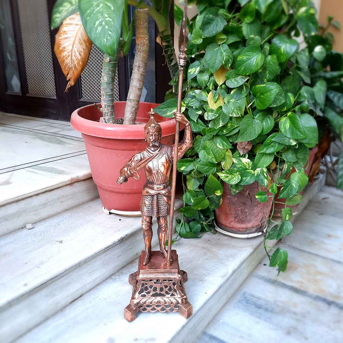 Soldier Figurine | Warrior Statue | Antique Showpieces - For Home, Corner, Living Room, Office, Restaurants Decor - 30 Inch