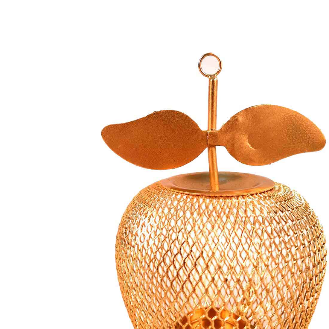 Tea Light Holder | Candle Holders Stand With One Slots | Tea Light Candle Stands - Apple Design - For Home, Table, Living Room, Dining room, Bedroom Decor | For Diwali Decoration & Gifts - 7 Inch
