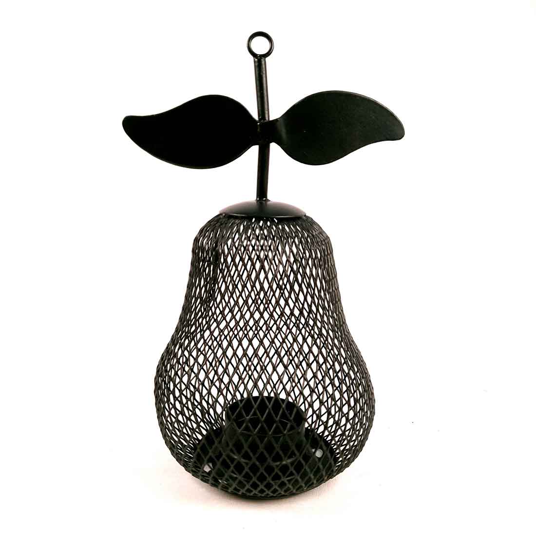 Candle Holder Stands | TeaLight Holders With One Slots | Tea Light Candle Stand - Pear Design - For Home, Table, Living Room, Dining room, Bedroom Decor | For Diwali Decoration & Gifts - 8 Inch