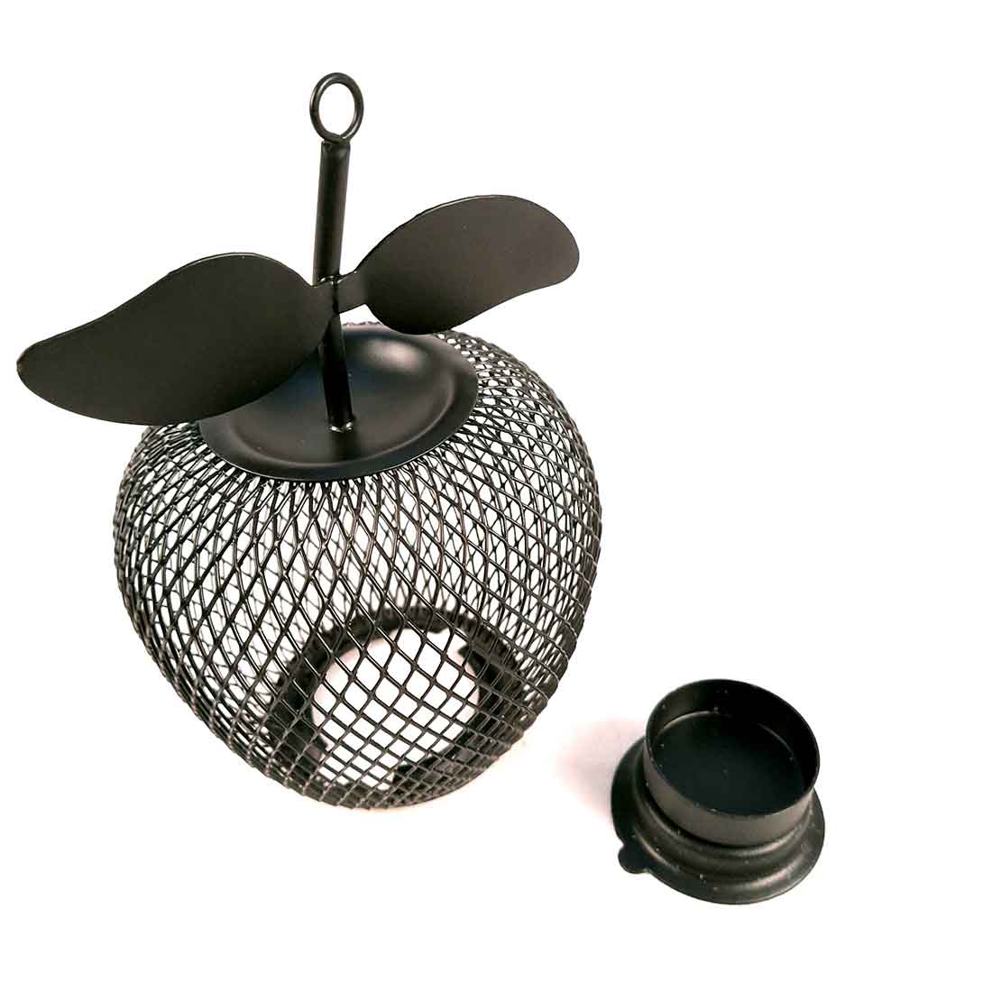 TeaLight Holder | Candle Holders Stand With One Slots | Tea Light Candle Stands - Apple Deisgn - For Home, Table, Living Room, Dining room, Bedroom Decor | For Diwali Decoration & Gifts