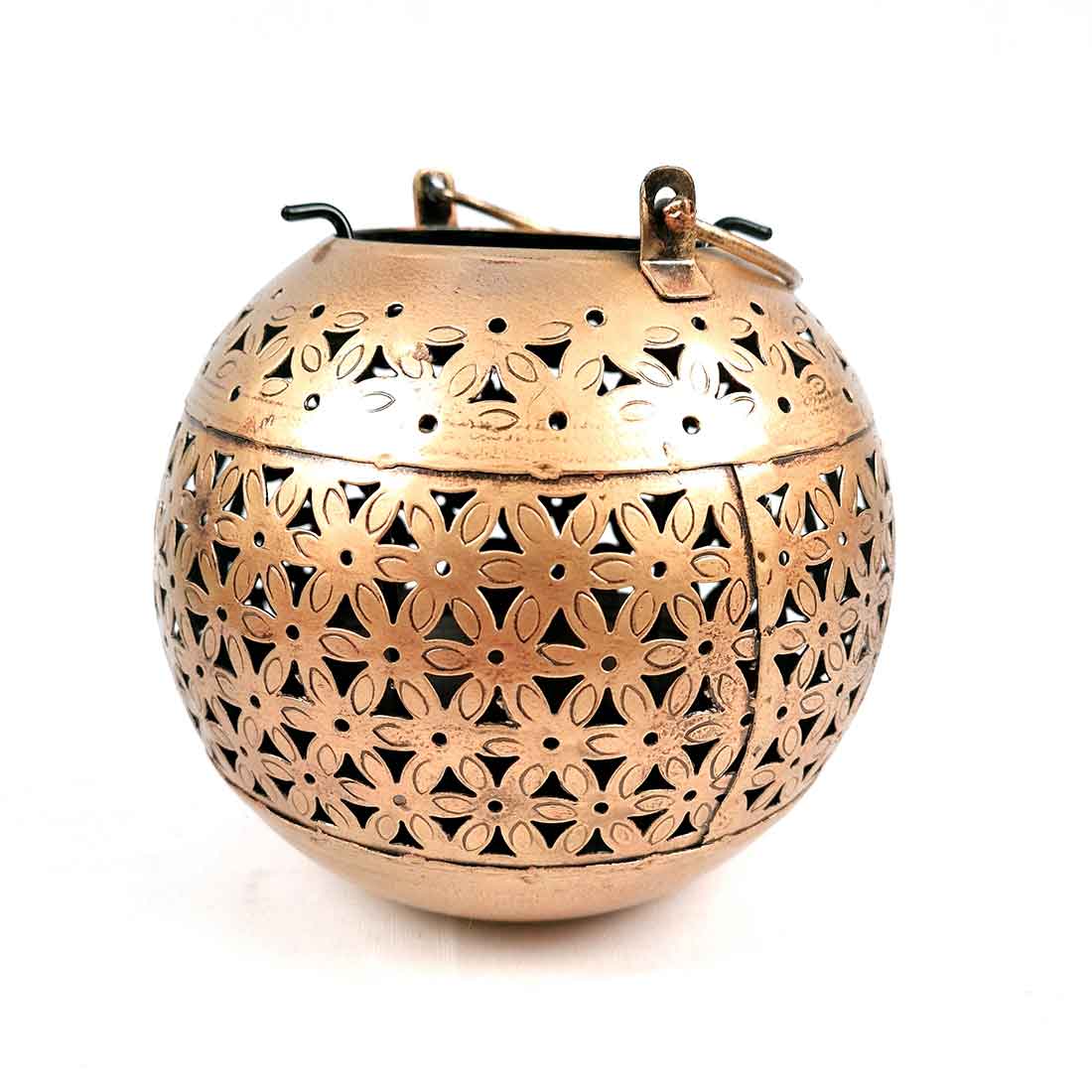 Candle Holder Stand Wall Mount | Hanging Tea Light Candle Holders - Handi Design - Metal - For Home, Table, Living Room, Dining room, Bedroom Decor | For Diwali Decoration & Gifts - 8 Inch