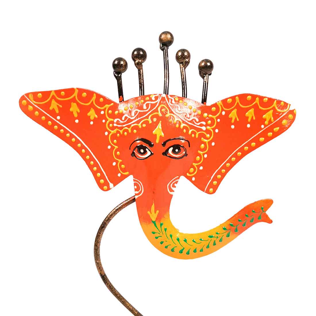 Tea Light Holder Antique | Candle Holders Stand With One Slots | Tea Light Candle Stands - Ganesha Design - For Home, Table, Living Room, Dining room, Bedroom Decor | For Festival Decoration & Gifts - 10 Inch