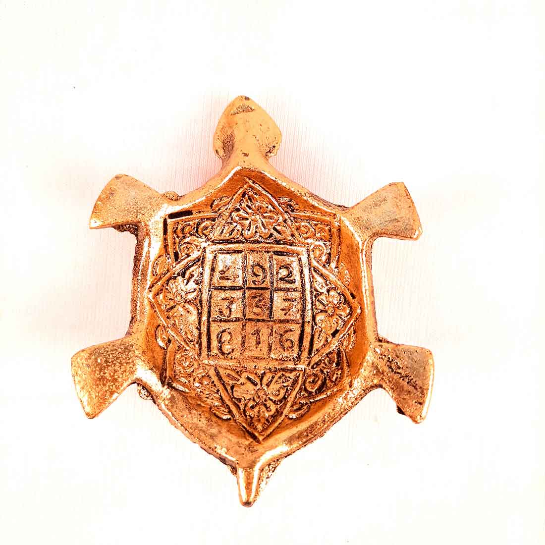 Fengshui Tortoise On Plate Showpiece - Good Luck Turtle -  6 Inch - Vastu Gift for Career, Luck and Home Decoration