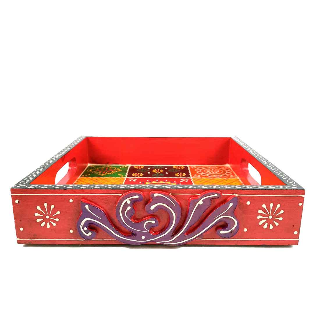 Wooden Serving Tray -10 inch-Apkamart