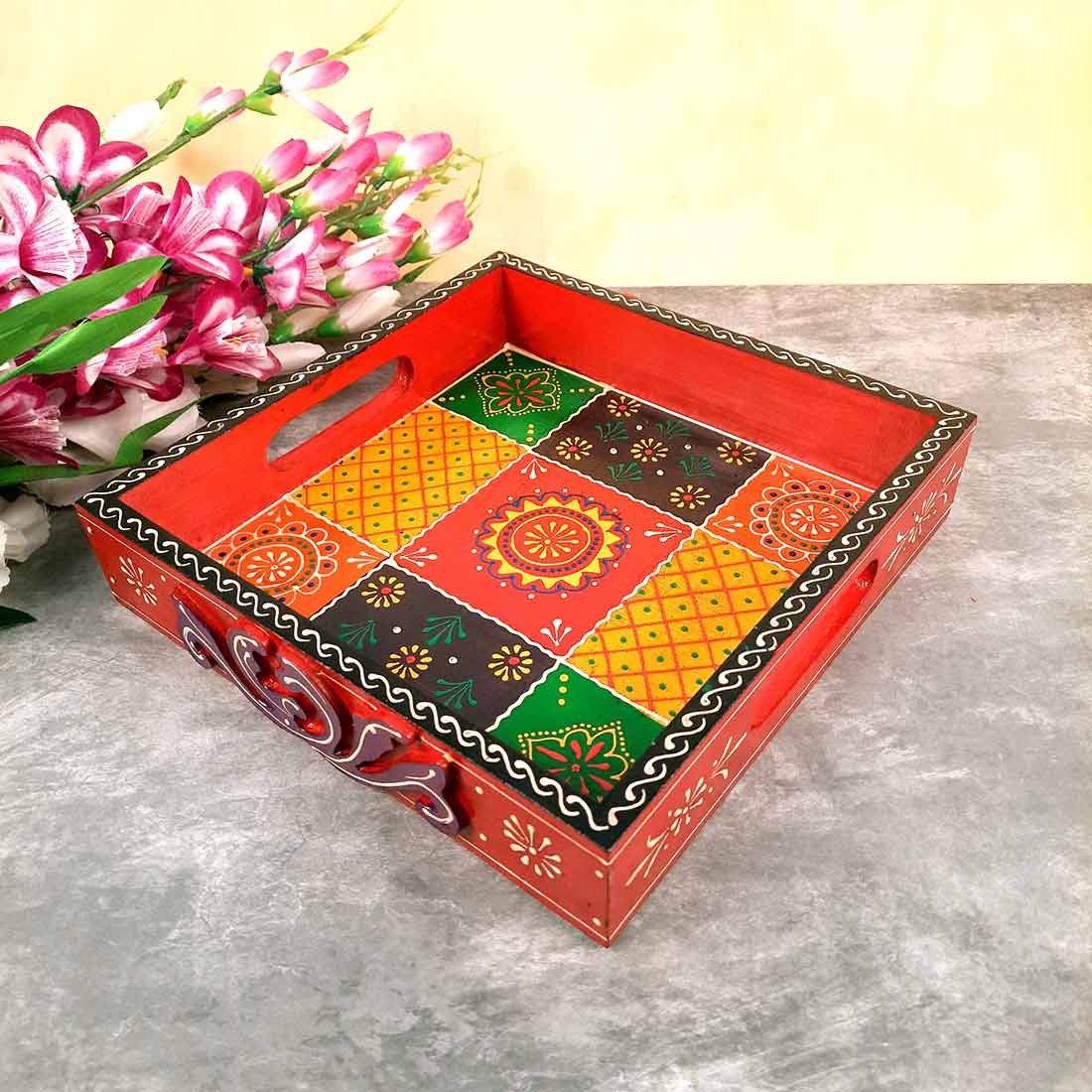 Wooden Tray Set of 2 - Apkamart