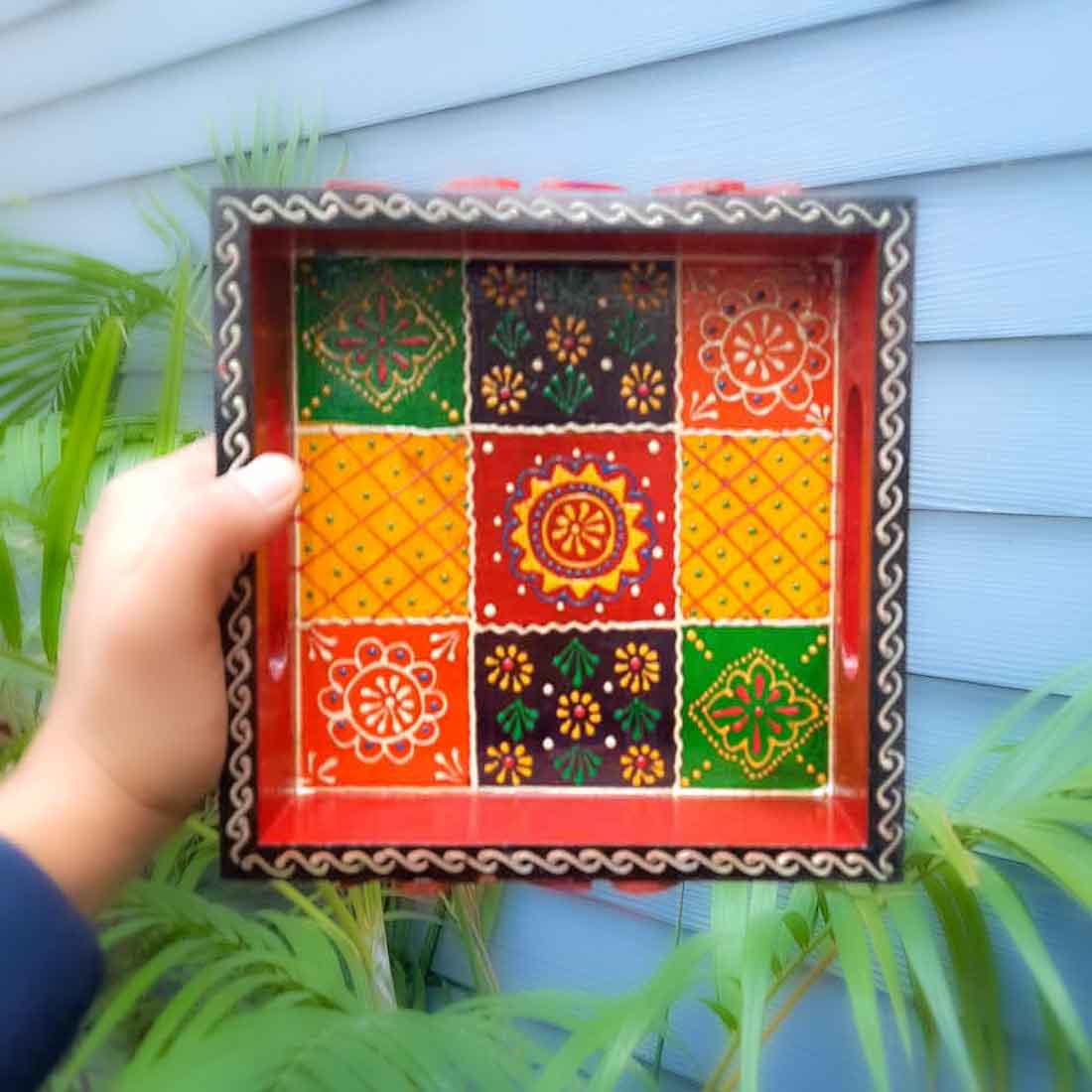 Wooden Tray for Decoration - 8 Inch - ApkaMart