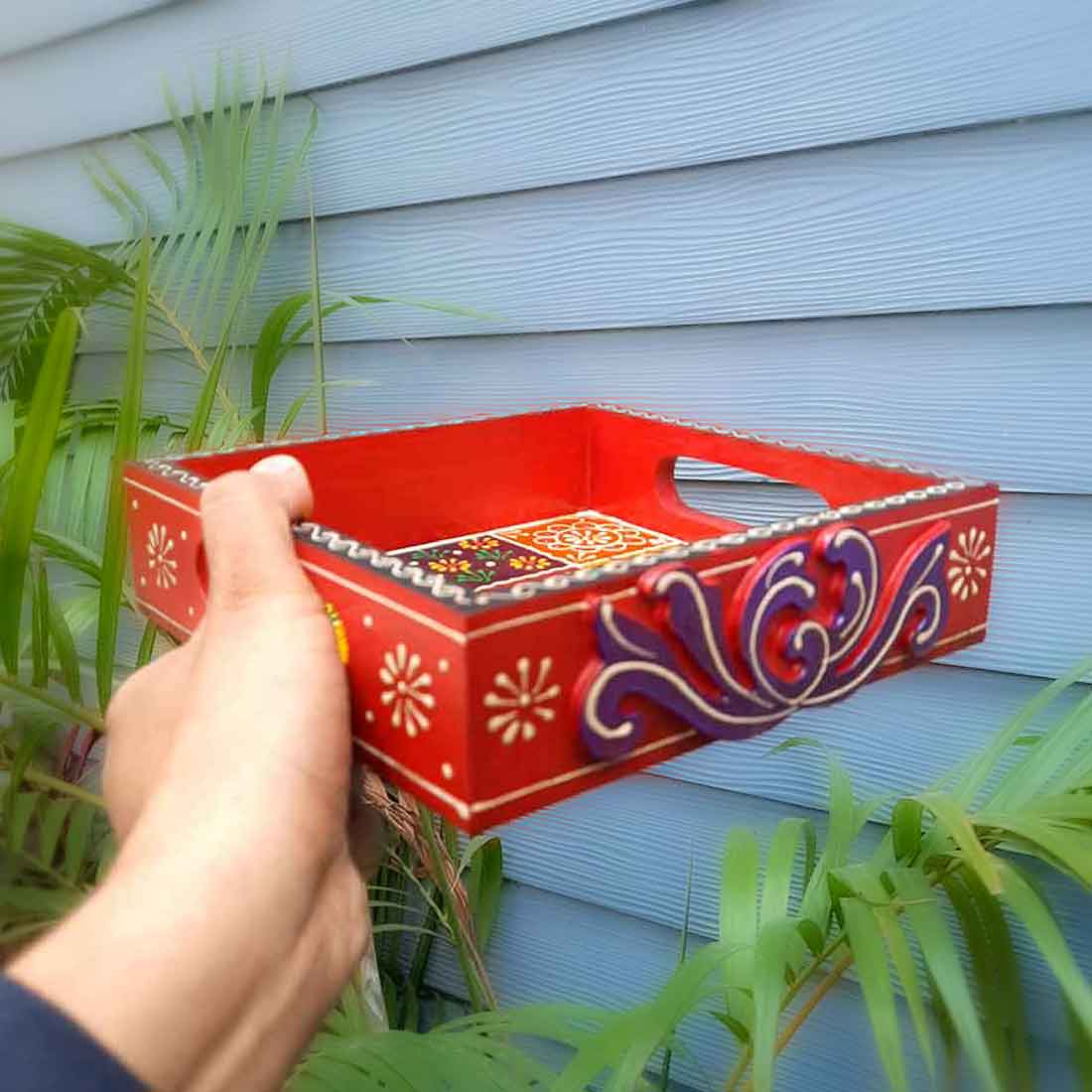 Wooden Tray for Decoration - 8 Inch - ApkaMart