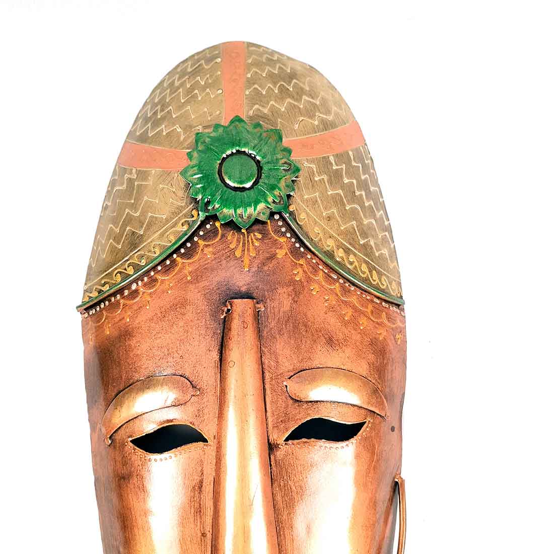 Tribal Women Mask Wall Hanging - 21 Inch - Apkamart