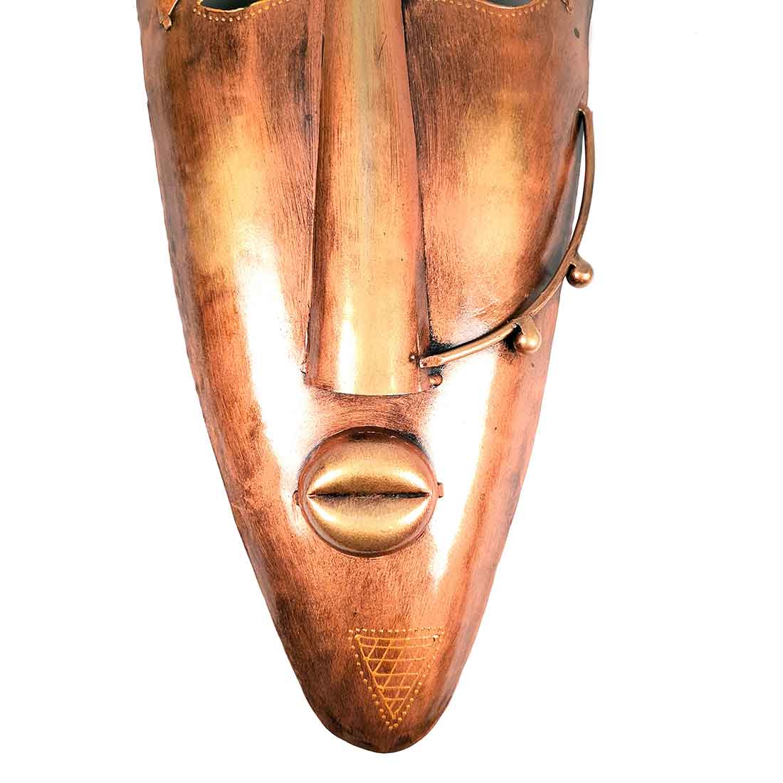 Tribal Women Mask Wall Hanging - 21 Inch - Apkamart