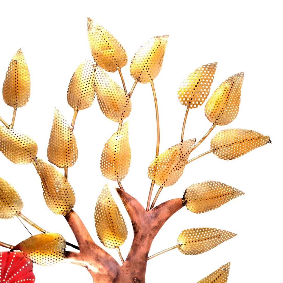 Wall Decor for Living Room | Metal Wall Art Krishna Sitting Under Tree - 31 Inch - ApkaMart