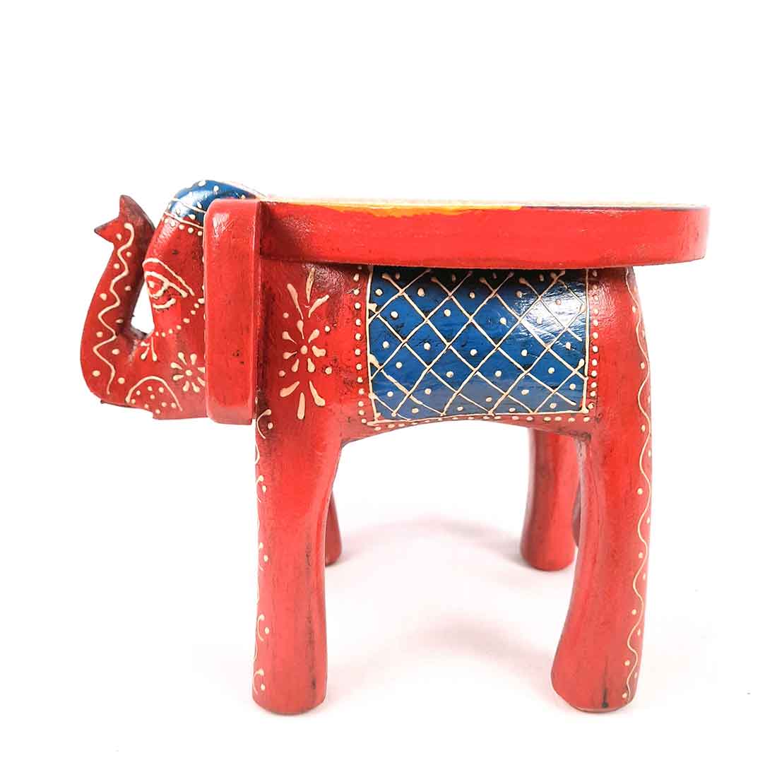 Antique Elephant Showpiece - For Table Decor & Living Room Decor - 8 Inch