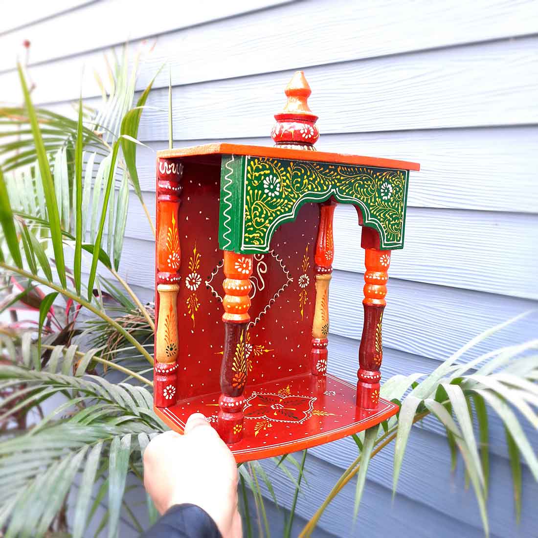 Pooja Mandir | Puja Mandir for Home & Office -14 Inch-Apkamart # Style_Style 1