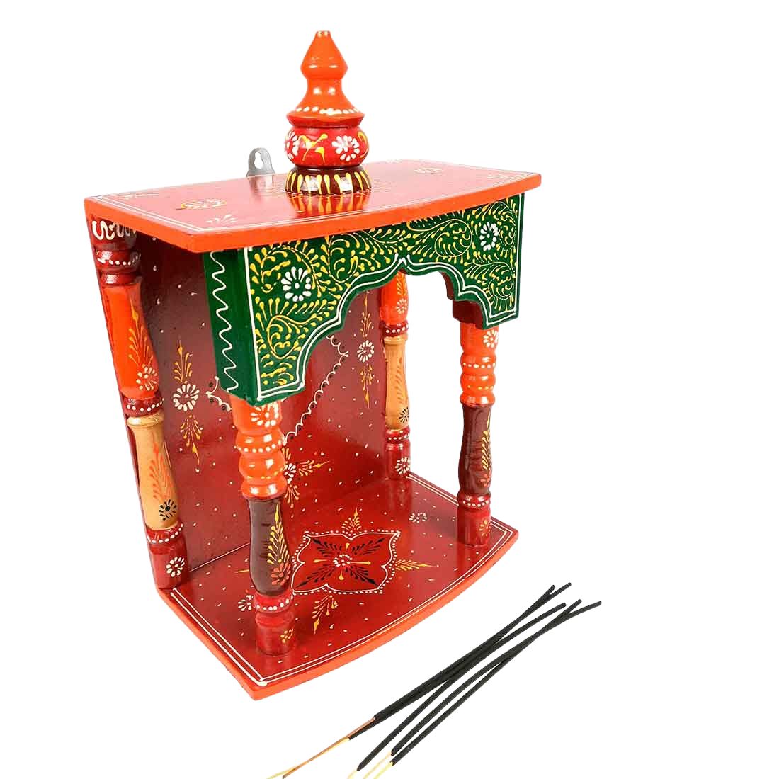 Pooja Mandir | Puja Mandir for Home & Office -14 Inch-Apkamart # Style_Style 1