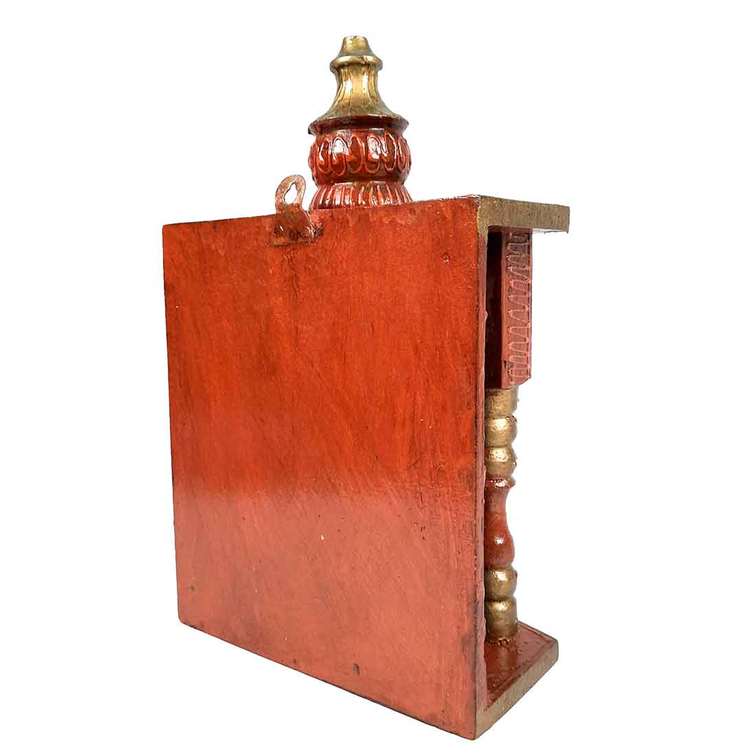Home Temple for Worship | Puja Mandir Wooden |  Pooja Stand / Unit Wall Hanging With Detachable Gumbad – For Home, Ghar, Office & Shop  - 11 Inch